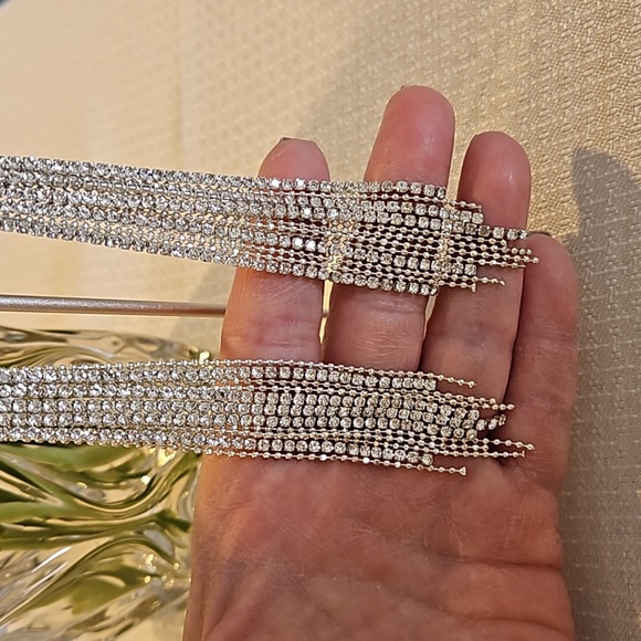 Crystal Rhinestone Earrings - Picture 6 of 11